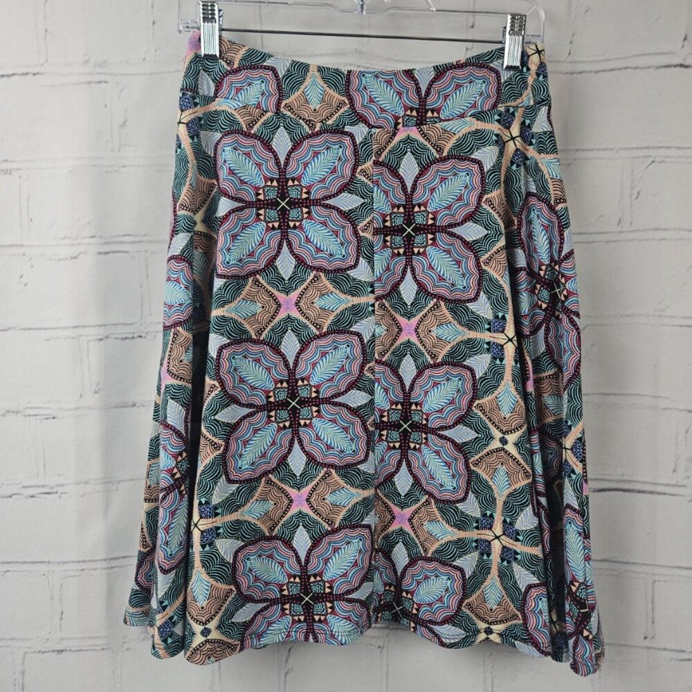 Renee C. Women's Patterned Skirt Made in USA, Size XL